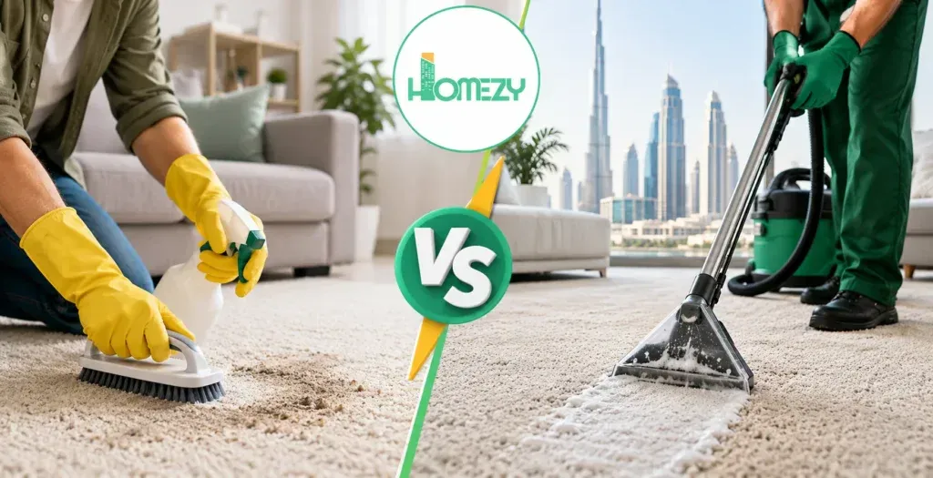 DIY VS Professional Carpet Cleaning in Dubai