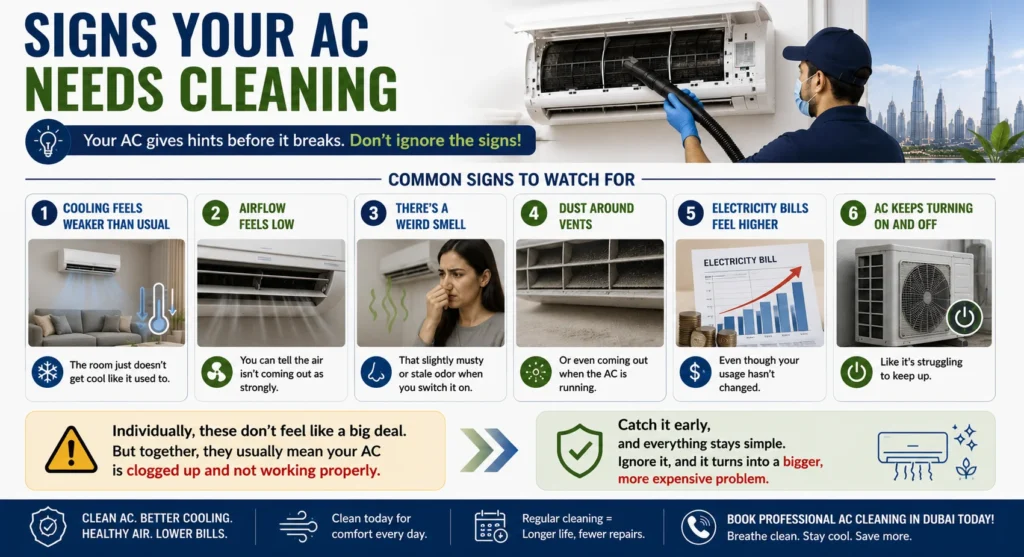 Signs Your AC Needs Cleaning
